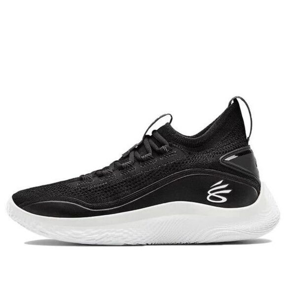 Under Armour Curry 8 Basketball Shoes Mens 7.5 Womens 9 Black White New main image 5